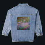 Claude Monet - The Artist's Garden at Giverny Denim Jacket<br><div class="desc">The Artist's Garden at Giverny / Le Jardin de l'artiste a Giverny - Claude Monet,  1900</div>