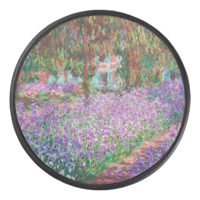 Claude Monet - The Artist's Garden at Giverny Hockey Puck (Front)