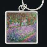 Claude Monet - The Artist's Garden at Giverny Key Ring<br><div class="desc">The Artist's Garden at Giverny / Le Jardin de l'artiste a Giverny - Claude Monet,  1900</div>