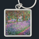 Claude Monet - The Artist's Garden at Giverny Key Ring<br><div class="desc">The Artist's Garden at Giverny / Le Jardin de l'artiste a Giverny - Claude Monet,  1900</div>