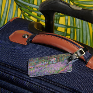 Claude Monet The Artist's Garden at Giverny Luggage Tag
