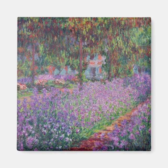 Claude Monet | The Artist's Garden at Giverny Magnet (Front)