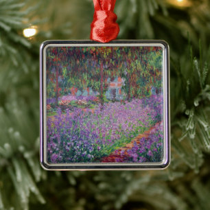 Claude Monet   The Artist's Garden at Giverny Metal Tree Decoration