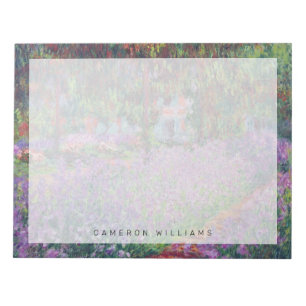 Claude Monet   The Artist's Garden at Giverny Notepad