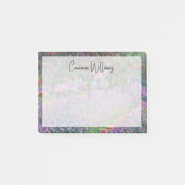Claude Monet | The Artist's Garden at Giverny Post-it Notes (Front)