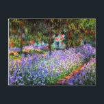 Claude Monet The Artist's Garden at Giverny Postcard<br><div class="desc">Claude Monet's garden in Giverny,  France as painted by the artist.</div>