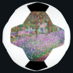 Claude Monet - The Artist's Garden at Giverny Soccer Ball<br><div class="desc">The Artist's Garden at Giverny / Le Jardin de l'artiste a Giverny - Claude Monet,  1900</div>