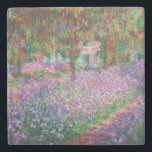 Claude Monet - The Artist's Garden at Giverny Stone Coaster<br><div class="desc">The Artist's Garden at Giverny / Le Jardin de l'artiste a Giverny - Claude Monet,  1900</div>