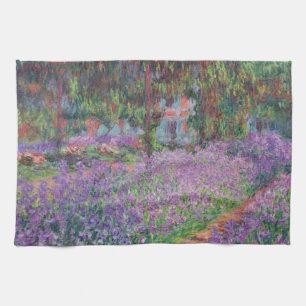 Claude Monet The Artist's Garden at Giverny Tea Towel
