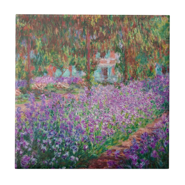 Claude Monet - The Artist's Garden at Giverny Tile (Front)