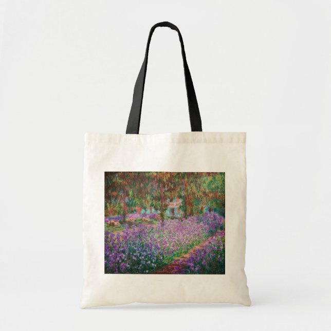 Claude Monet - The Artist's Garden at Giverny Tote Bag (Front)