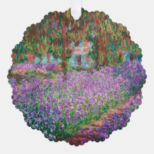 Claude Monet - The Artist's Garden at Giverny Tree Decoration Card