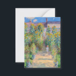 Claude Monet - The Artist's Garden at Vetheuil<br><div class="desc">The Artist's Garden at Vetheuil / Le jardin de l'artiste a Vetheuil - Claude Monet,  Oil on Canvas, 1881</div>