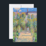 Claude Monet - The Artist's Garden at Vetheuil<br><div class="desc">The Artist's Garden at Vetheuil / Le jardin de l'artiste a Vetheuil - Claude Monet,  Oil on Canvas, 1881</div>