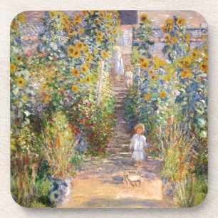 Claude Monet The Artist's Garden at Vétheuil, 1880 Coaster