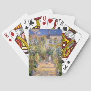 Claude Monet The Artist's Garden at Vétheuil, 1880 Playing Cards