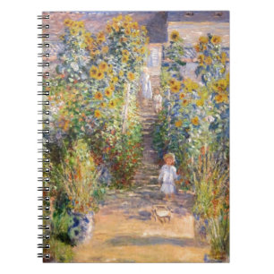 Claude Monet The Artist's Garden at Vétheuil, 1880 Spiral Notebook