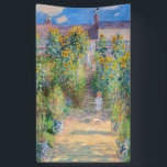 Claude Monet - The Artist's Garden at Vetheuil Banner<br><div class="desc">The Artist's Garden at Vetheuil / Le jardin de l'artiste a Vetheuil - Claude Monet,  Oil on Canvas, 1881</div>