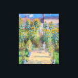 Claude Monet - The Artist's Garden at Vetheuil Canvas Print<br><div class="desc">The Artist's Garden at Vetheuil / Le jardin de l'artiste a Vetheuil - Claude Monet,  Oil on Canvas, 1881</div>
