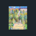 Claude Monet - The Artist's Garden at Vetheuil Canvas Print<br><div class="desc">The Artist's Garden at Vetheuil / Le jardin de l'artiste a Vetheuil - Claude Monet,  Oil on Canvas, 1881</div>