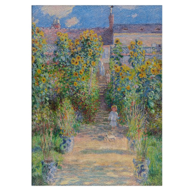 Claude Monet - The Artist's Garden at Vetheuil Cutting Board (Creator Uploaded)
