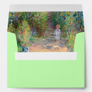 Claude Monet - The Artist's Garden at Vetheuil Envelope
