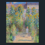 Claude Monet - The Artist's Garden at Vetheuil Faux Canvas Print<br><div class="desc">The Artist's Garden at Vetheuil / Le jardin de l'artiste a Vetheuil - Claude Monet,  Oil on Canvas, 1881</div>