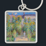 Claude Monet - The Artist's Garden at Vetheuil Key Ring<br><div class="desc">The Artist's Garden at Vetheuil / Le jardin de l'artiste a Vetheuil - Claude Monet,  Oil on Canvas, 1881</div>