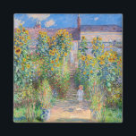 Claude Monet - The Artist's Garden at Vetheuil Magnet<br><div class="desc">The Artist's Garden at Vetheuil / Le jardin de l'artiste a Vetheuil - Claude Monet,  Oil on Canvas, 1881</div>