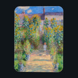 Claude Monet - The Artist's Garden at Vetheuil Magnet<br><div class="desc">The Artist's Garden at Vetheuil / Le jardin de l'artiste a Vetheuil - Claude Monet,  Oil on Canvas, 1881</div>