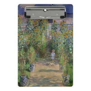 Claude Monet   The Artist's Garden at Vetheuil Mini Clipboard