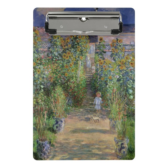 Claude Monet | The Artist's Garden at Vetheuil Mini Clipboard (Front)