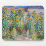 Claude Monet - The Artist's Garden at Vetheuil Mouse Pad<br><div class="desc">The Artist's Garden at Vetheuil / Le jardin de l'artiste a Vetheuil - Claude Monet,  Oil on Canvas, 1881</div>