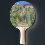 Claude Monet - The Artist's Garden at Vetheuil Ping Pong Paddle<br><div class="desc">The Artist's Garden at Vetheuil / Le jardin de l'artiste a Vetheuil - Claude Monet,  Oil on Canvas, 1881</div>