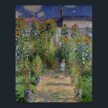 Claude Monet | The Artist's Garden at Vetheuil Poster<br><div class="desc">The Artist's Garden at Vetheuil,  1880 | by Claude Monet | Art Location: National Gallery of Art,  Washington DC,  USA | French Artist | Image Collection Number: XIR37339</div>