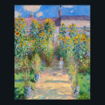 Claude Monet - The Artist's Garden at Vetheuil Poster<br><div class="desc">The Artist's Garden at Vetheuil / Le jardin de l'artiste a Vetheuil - Claude Monet,  Oil on Canvas, 1881</div>
