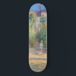 Claude Monet - The Artist's Garden at Vetheuil Skateboard<br><div class="desc">The Artist's Garden at Vetheuil / Le jardin de l'artiste a Vetheuil - Claude Monet,  Oil on Canvas, 1881</div>