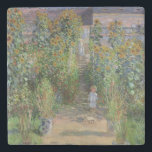 Claude Monet | The Artist's Garden at Vetheuil Stone Coaster<br><div class="desc">The Artist's Garden at Vetheuil,  1880 | by Claude Monet | Art Location: National Gallery of Art,  Washington DC,  USA | French Artist | Image Collection Number: XIR37339</div>