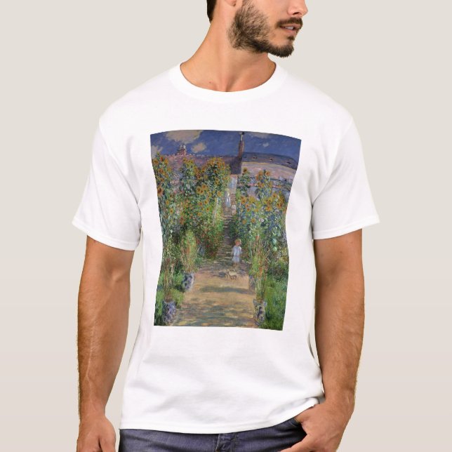 Claude Monet | The Artist's Garden at Vetheuil T-Shirt (Front)