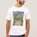 Claude Monet - The Artist's Garden at Vetheuil T-Shirt<br><div class="desc">The Artist's Garden at Vetheuil / Le jardin de l'artiste a Vetheuil - Claude Monet,  Oil on Canvas, 1881</div>
