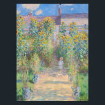 Claude Monet - The Artist's Garden at Vetheuil Tablecloth<br><div class="desc">The Artist's Garden at Vetheuil / Le jardin de l'artiste a Vetheuil - Claude Monet,  Oil on Canvas, 1881</div>
