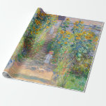 Claude Monet - The Artist's Garden at Vetheuil Wrapping Paper<br><div class="desc">The Artist's Garden at Vetheuil / Le jardin de l'artiste a Vetheuil - Claude Monet,  Oil on Canvas, 1881</div>