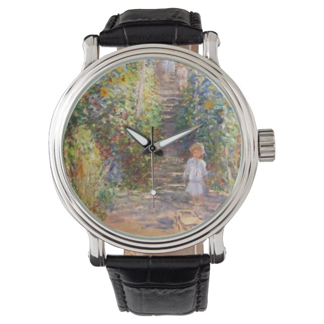 Claude Monet The Artist's Garden  Destiny Gifts Watch (Front)