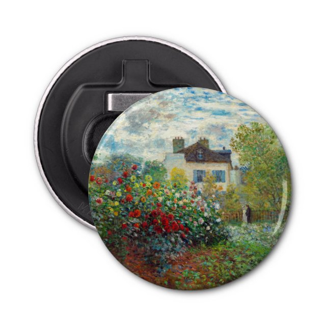Claude Monet - The Artist's Garden in Argenteuil Bottle Opener (Front)