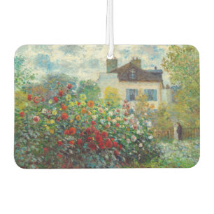 Claude Monet - The Artist's Garden in Argenteuil Car Air Freshener
