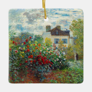 Claude Monet - The Artist's Garden in Argenteuil Ceramic Ornament