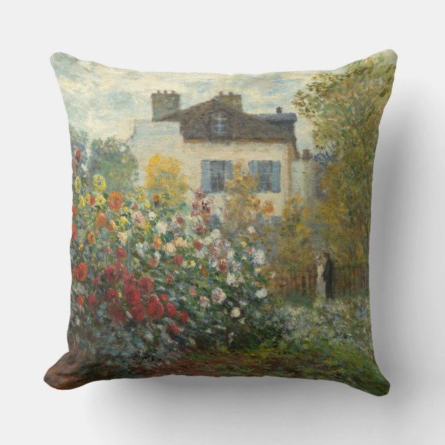 Claude Monet | The Artist's Garden in Argenteuil Cushion (Front)