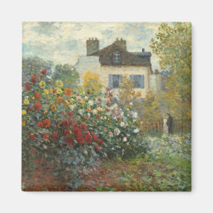 Claude Monet The Artist's Garden in Argenteuil Magnet