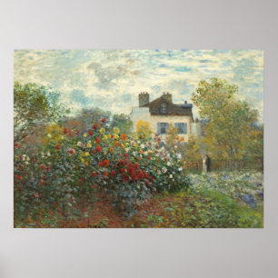 Claude Monet The Artist's Garden in Argenteuil Poster