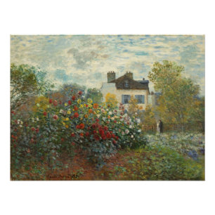 Claude Monet The Artist's Garden in Argenteuil Poster